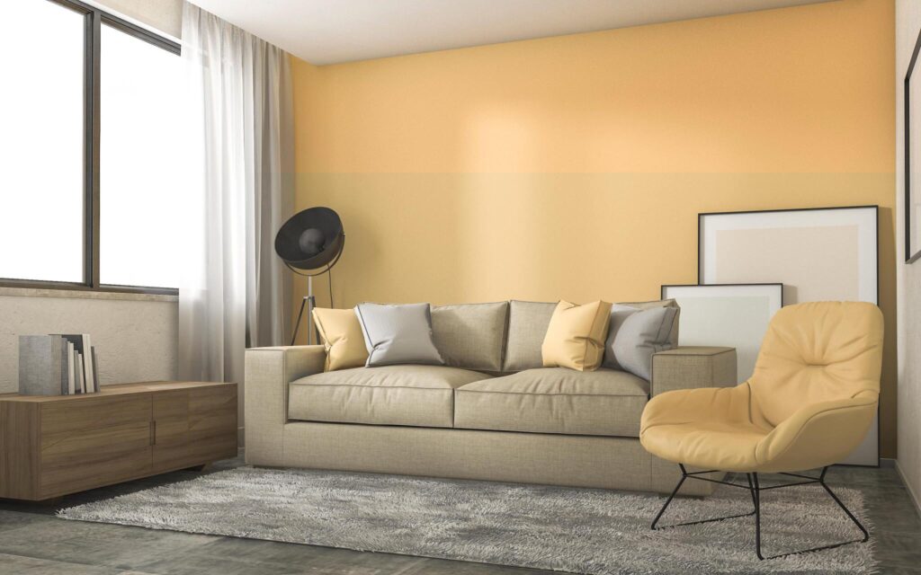 3d-rendering-yellow-loft-living-room